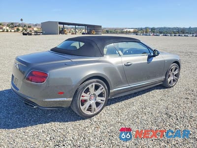 Trzecie zdjęcie samochodu z tyłu: 2014 BENTLEY CONTINENTAL GT V8 S VIN:SCBGH3ZA0EC040799 - miniatura