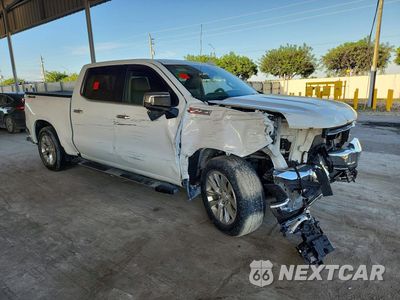 Czwarte zdjęcie samochodu z boku: 2021 CHEVROLET SILVERADO K1500 LTZ VIN:3GCUYGED0MG114774 - miniatura