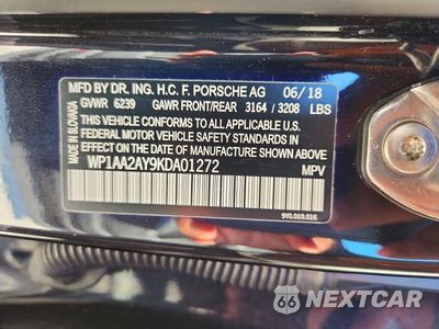 Zdjęcie 13 z 13 samochodu: 2019 PORSCHE CAYENNE VIN:WP1AA2AY9KDA01272 - miniatura