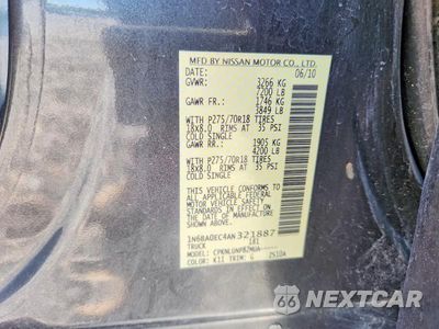 Zdjęcie 12 z 12 samochodu: 2010 NISSAN TITAN SE VIN:1N6BA0EC4AN321887 - miniatura