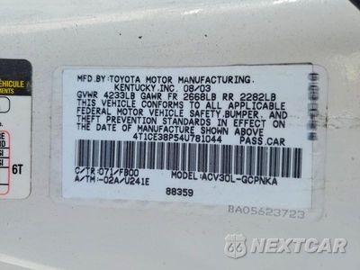 Zdjęcie 12 z 12 samochodu: 2004 TOYOTA CAMRY SOLARA SE VIN:4T1CE38P54U781044 - miniatura