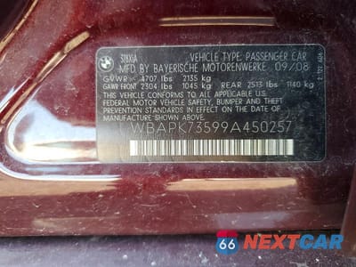 Zdjęcie 12 z 12 samochodu: 2009 BMW 328 XI VIN:WBAPK73599A450257 - miniatura