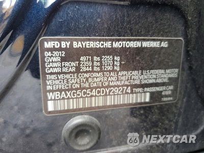 Zdjęcie 12 z 12 samochodu: 2012 BMW 528 I VIN:WBAXG5C54CDY29274 - miniatura