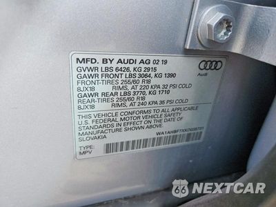 Zdjęcie 12 z 12 samochodu: 2019 AUDI Q7 PREMIUM VIN:WA1AHBF7XKD035731 - miniatura