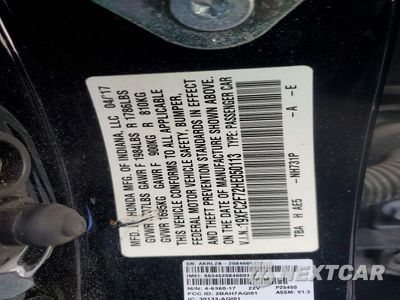 Zdjęcie 12 z 12 samochodu: 2017 HONDA CIVIC EX VIN:19XFC2F72HE050113 - miniatura