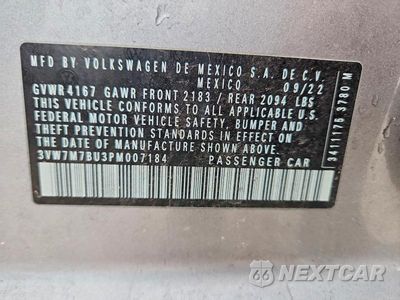 Zdjęcie 12 z 12 samochodu: 2023 VOLKSWAGEN JETTA SE VIN:3VW7M7BU3PM007184 - miniatura