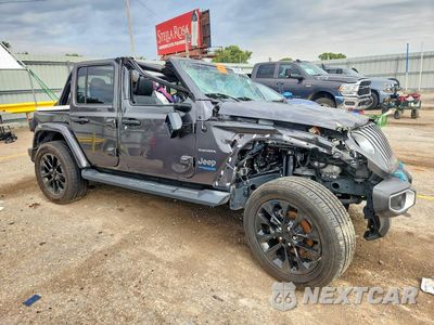 Czwarte zdjęcie samochodu z boku: 2022 JEEP WRANGLER UNLIMITED SAHARA 4XE VIN:1C4JJXP66NW256426 - miniatura