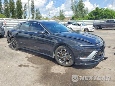 Czwarte zdjęcie samochodu z boku: 2024 HYUNDAI SONATA SEL VIN:KMHL64JA7RA354420 - miniatura