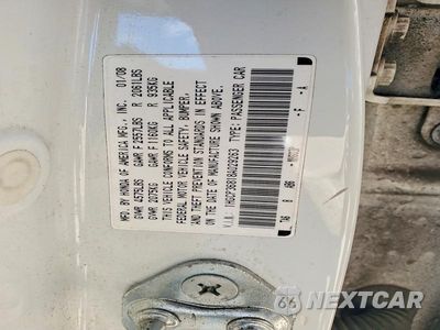 Zdjęcie 12 z 12 samochodu: 2008 HONDA ACCORD EXL VIN:1HGCP36818A029263 - miniatura
