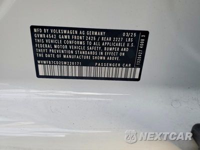Zdjęcie 13 z 13 samochodu: 2025 VOLKSWAGEN GOLF R BLACK EDITION VIN:WVWFB7CD2SW220171 - miniatura