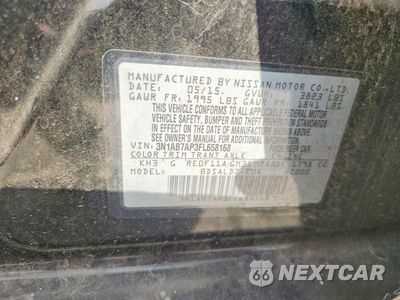 Zdjęcie 12 z 12 samochodu: 2015 NISSAN SENTRA SV VIN:3N1AB7AP3FL658168 - miniatura