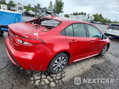 Trzecie zdjęcie samochodu z tyłu: 2021 TOYOTA COROLLA LE VIN:JTDEAMDE6MJ019748 - miniatura