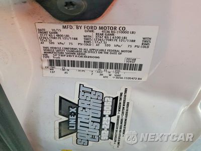 Zdjęcie 12 z 12 samochodu: 2016 FORD F250 SUPER DUTY VIN:1FTBF2BTXGEB26096 - miniatura
