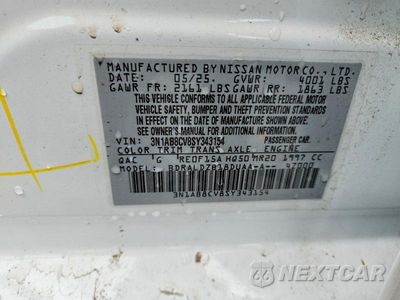 Zdjęcie 12 z 12 samochodu: 2025 NISSAN SENTRA SV VIN:3N1AB8CV8SY343154 - miniatura