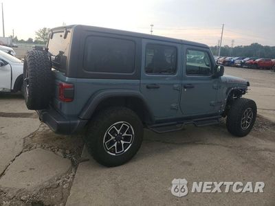 Trzecie zdjęcie samochodu z tyłu: 2024 JEEP WRANGLER RUBICON VIN:1C4PJXFG2RW307639 - miniatura