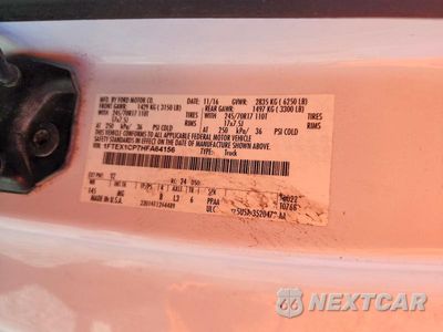 Zdjęcie 12 z 12 samochodu: 2017 FORD F150 SUPER CAB VIN:1FTEX1CP7HFA64156 - miniatura
