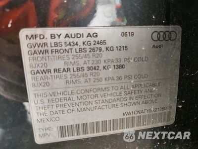 Zdjęcie 13 z 13 samochodu: 2019 AUDI Q5 PRESTIGE VIN:WA1CNAFY9K2126019 - miniatura