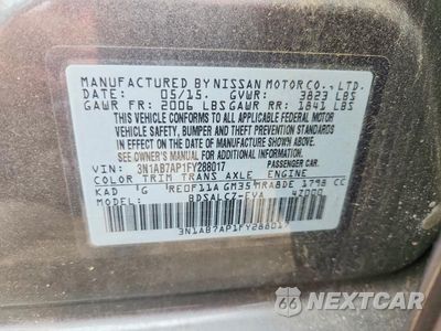 Zdjęcie 12 z 12 samochodu: 2015 NISSAN SENTRA S VIN:3N1AB7AP1FY288017 - miniatura