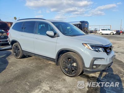 Czwarte zdjęcie samochodu z boku: 2022 HONDA PILOT SE VIN:5FNYF5H21NB035305 - miniatura