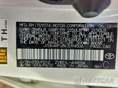 Zdjęcie 13 z 13 samochodu: 2019 TOYOTA PRIUS LE VIN:JTDKARFU8K3094506 - miniatura