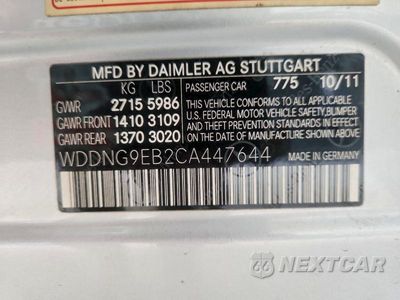Zdjęcie 12 z 12 samochodu: 2012 MERCEDES-BENZ S 550 4MATIC VIN:WDDNG9EB2CA447644 - miniatura