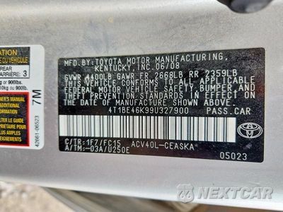 Zdjęcie 12 z 12 samochodu: 2009 TOYOTA CAMRY SE VIN:4T1BE46K99U327900 - miniatura