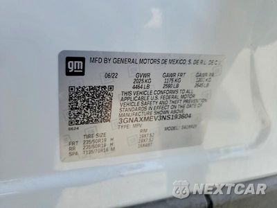 Zdjęcie 14 z 14 samochodu: 2022 CHEVROLET EQUINOX RS VIN:3GNAXMEV3NS193604 - miniatura