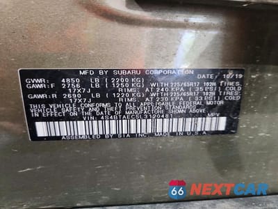 Zdjęcie 13 z 13 samochodu: 2020 SUBARU OUTBACK PREMIUM VIN:4S4BTAEC5L3120481 - miniatura