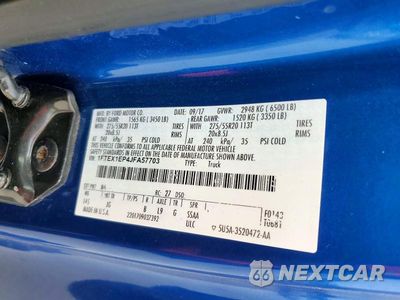 Zdjęcie 12 z 12 samochodu: 2018 FORD F150 SUPER CAB VIN:1FTEX1EP4JFA57703 - miniatura
