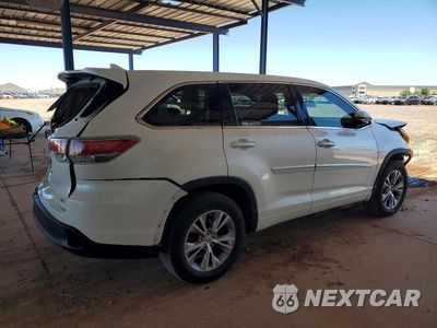 Trzecie zdjęcie samochodu z tyłu: 2014 TOYOTA HIGHLANDER LE PLUS VIN:5TDZKRFH9ES020478 - miniatura