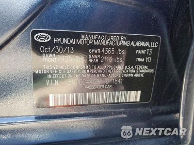 Zdjęcie 12 z 12 samochodu: 2014 HYUNDAI SONATA LIMITED VIN:5NPEC4AC9EH841841 - miniatura