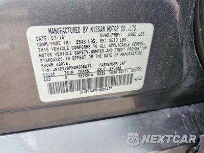 Zdjęcie 12 z 12 samochodu: 2016 INFINITI Q50 3.0T PREMIUM VIN:JN1EV7APXGM306477 - miniatura