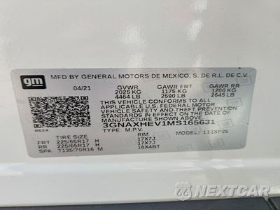 Zdjęcie 12 z 12 samochodu: 2021 CHEVROLET EQUINOX LS VIN:3GNAXHEV1MS165631 - miniatura