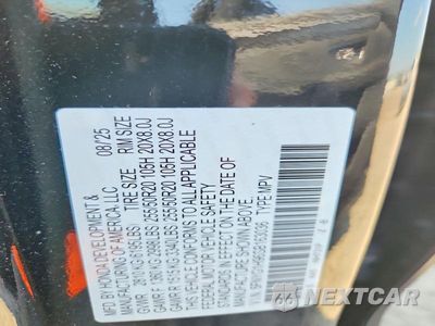 Zdjęcie 12 z 12 samochodu: 2025 HONDA PILOT BLACK VIN:5FNYG1H96SB163036 - miniatura