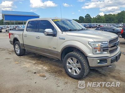 Czwarte zdjęcie samochodu z boku: 2018 FORD F150 SUPERCREW VIN:1FTEW1E59JFD60462 - miniatura