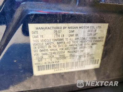 Zdjęcie 12 z 12 samochodu: 2008 NISSAN ALTIMA 3.5 SE VIN:1N4BL21E48C132054 - miniatura