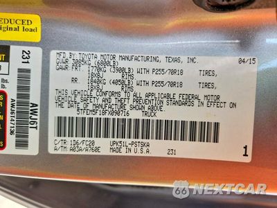 Zdjęcie 12 z 12 samochodu: 2015 TOYOTA TUNDRA CREWMAX SR5 VIN:5TFEM5F18FX090716 - miniatura