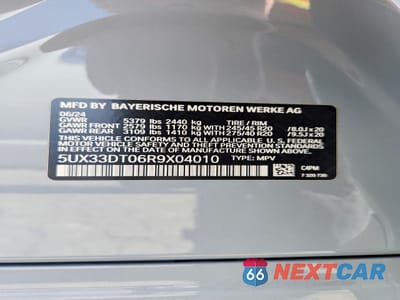 Zdjęcie 13 z 13 samochodu: 2024 BMW X4 XDRIVE30I VIN:5UX33DT06R9X04010 - miniatura