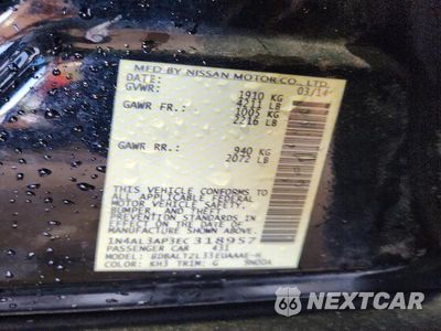 Zdjęcie 12 z 12 samochodu: 2014 NISSAN ALTIMA 2.5 SV VIN:1N4AL3AP3EC318957 - miniatura