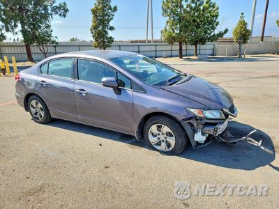 Czwarte zdjęcie samochodu z boku: 2015 HONDA CIVIC LX VIN:19XFB2F5XFE273756 - miniatura