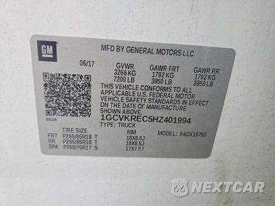 Zdjęcie 13 z 13 samochodu: 2017 CHEVROLET SILVERADO K1500 LT VIN:1GCVKREC5HZ401994 - miniatura