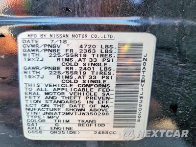 Zdjęcie 14 z 14 samochodu: 2018 NISSAN ROGUE S VIN:JN8AT2MV1JW350298 - miniatura