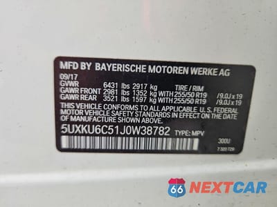 Zdjęcie 13 z 13 samochodu: 2018 BMW X6 XDRIVE50I VIN:5UXKU6C51J0W38782 - miniatura