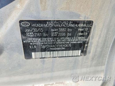 Zdjęcie 12 z 12 samochodu: 2015 HYUNDAI ELANTRA SE VIN:5NPDH4AE1FH640676 - miniatura