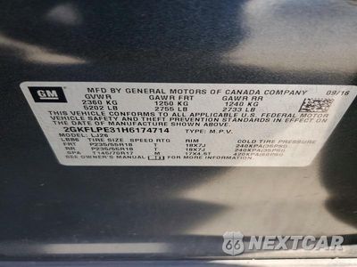 Zdjęcie 13 z 13 samochodu: 2017 GMC TERRAIN SLT VIN:2GKFLPE31H6174714 - miniatura