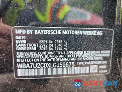 Zdjęcie 12 z 12 samochodu: 2020 BMW 750 XI VIN:WBA7U2C0XLGJ59675 - miniatura