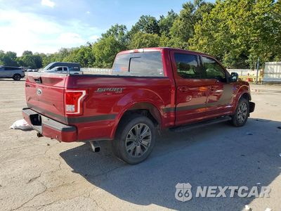 Trzecie zdjęcie samochodu z tyłu: 2017 FORD F150 SUPERCREW VIN:1FTEW1EP1HFA23943 - miniatura