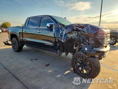 Czwarte zdjęcie samochodu z boku: 2022 GMC SIERRA K1500 SLT VIN:3GTUUDET3NG507185 - miniatura