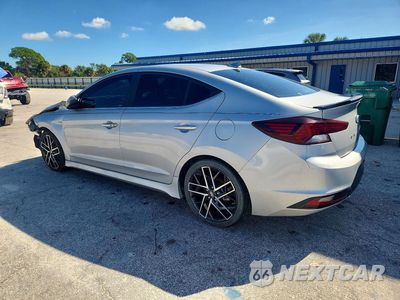 Drugie zdjęcie samochodu z przodu: 2019 HYUNDAI ELANTRA SPORT VIN:KMHD04LB4KU817520 - miniatura