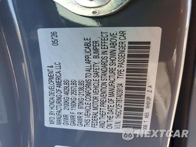 Zdjęcie 12 z 12 samochodu: 2026 HONDA ACCORD HYBRID SPORT-L VIN:1HGCY2F78TA039134 - miniatura